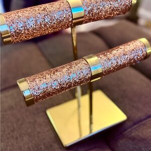 Gold and Glitter Jewelry Stand